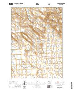 2020 Map of Oakerman Lakes, 2020 Print