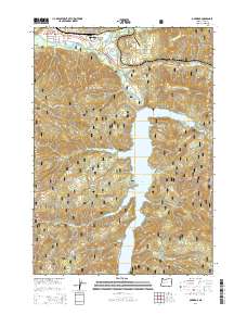 2014 Map of Oakridge, 2014 Print