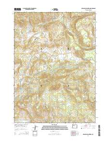 2014 Map of Obenchain Mountain, 2014 Print