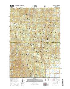 2014 Map of Ochoco Butte, 2014 Print