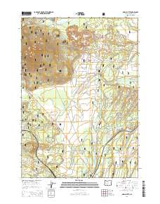 2014 Map of Odell Butte, 2014 Print