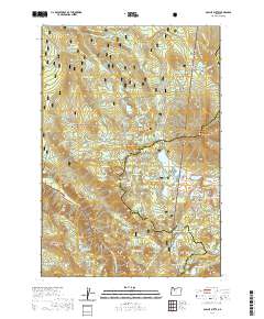2020 Map of Olallie Butte, 2020 Print