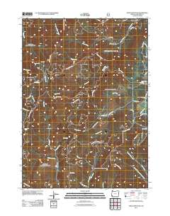 2011 Map of Onion Mountain, 2011 Print