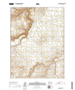 2020 Map of Oregon Butte, 2020 Print