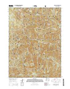 2014 Map of Oregon Caves, 2014 Print
