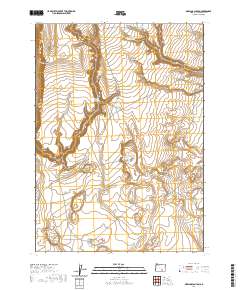 2020 Map of Orejana Canyon, 2020 Print