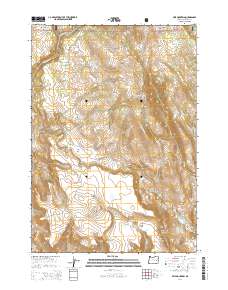 2014 Map of Otis Mountain, 2014 Print