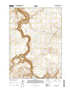 2014 Map of Owyhee Butte, 2014 Print