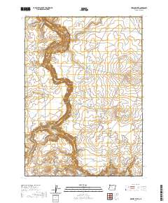 2020 Map of Owyhee Butte, 2020 Print