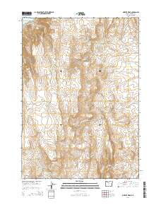 2014 Map of Owyhee Ridge, 2014 Print