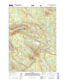 2014 Map of Packsaddle Mountain, 2014 Print
