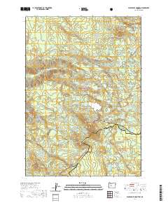 2020 Map of Packsaddle Mountain, 2020 Print