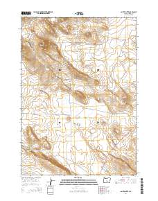2014 Map of Paiute Butte, 2014 Print