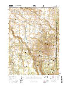 2014 Map of Paradise Mountain, 2014 Print