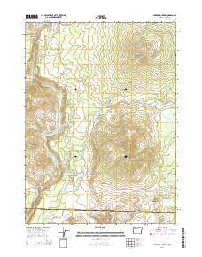 2014 Map of Parker Mountain, 2014 Print