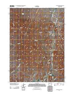 2011 Map of Parsnip Peak, 2011 Print