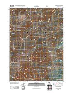 2011 Map of Partin Butte, 2011 Print