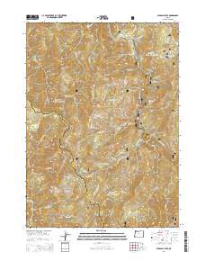 2014 Map of Pearsoll Peak, 2014 Print