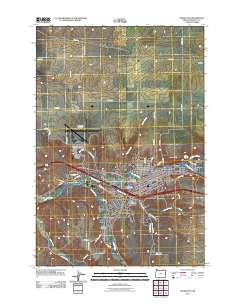 2011 Map of Pendleton, 2011 Print
