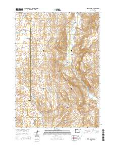 2014 Map of Petes Mountain, 2014 Print