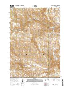 2014 Map of Picture Gorge West, 2014 Print