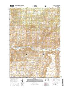 2014 Map of Pilot Butte, 2014 Print
