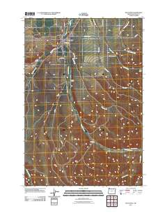 2011 Map of Pilot Rock, 2011 Print