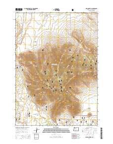 2014 Map of Pine Mountain, 2014 Print