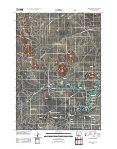 2011 Map of Pistol Butte, 2011 Print