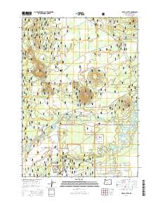 2014 Map of Pistol Butte, 2014 Print