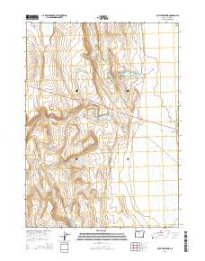 2014 Map of Piute Reservoir, 2014 Print