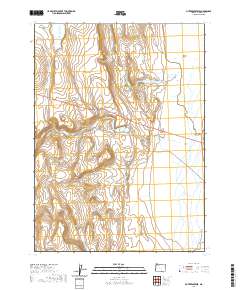 2020 Map of Piute Reservoir, 2020 Print