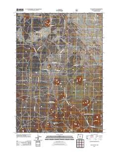 2011 Map of Plot Butte, 2011 Print