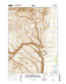 2014 Map of Plush, 2014 Print