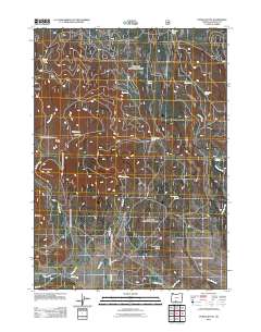 2011 Map of Ponina Butte, 2011 Print