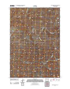 2011 Map of Porcupine Butte, 2011 Print
