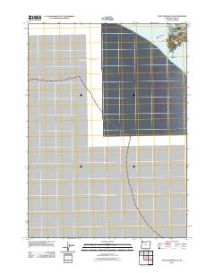 2011 Map of Port Orford OE W, 2011 Print