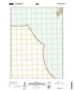 2020 Map of Port Orford OE W, 2020 Print