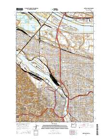 2014 Map of Portland, 2014 Print
