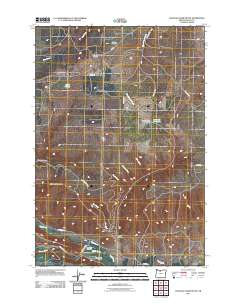 2011 Map of Postage Stamp Butte, 2011 Print