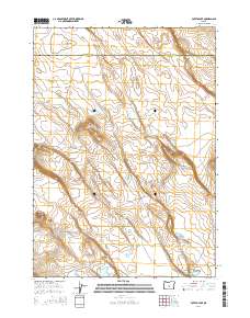 2014 Map of Potato Lake, 2014 Print