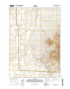 2014 Map of Powell Butte, 2014 Print
