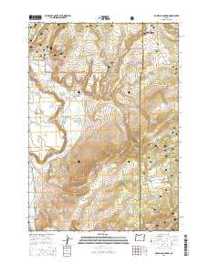 2014 Map of Powell Mountain, 2014 Print