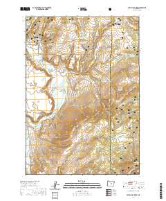 2020 Map of Powell Mountain, 2020 Print