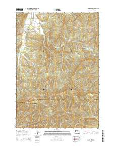 2014 Map of Prairie Peak, 2014 Print
