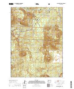2020 Map of Pumice Desert West, 2020 Print