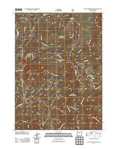 2011 Map of Quail Prairie Mountain, 2011 Print