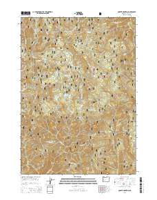 2014 Map of Quartz Mountain, 2014 Print
