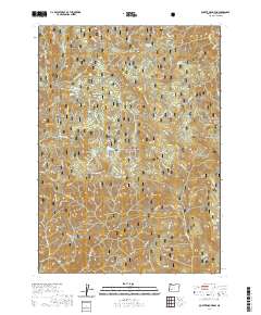 2020 Map of Quartz Mountain, 2020 Print