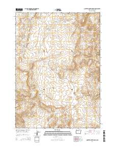 2014 Map of Quartz Mountain Basin, 2014 Print
